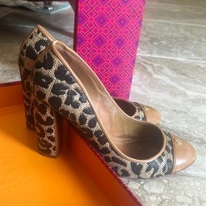 Tori Burch High Heels Cheetah Slightly Worn (8)